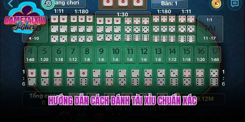 Hướng dẫn cách đánh tài xỉu chuẩn xác